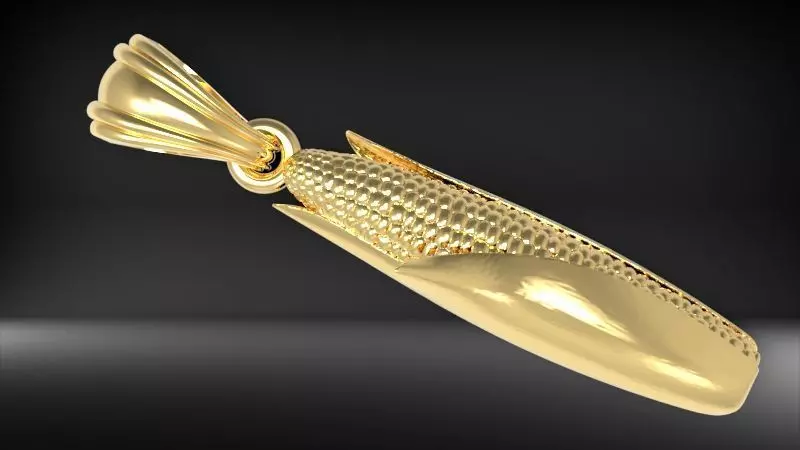 Corn pendant  3D print model_0