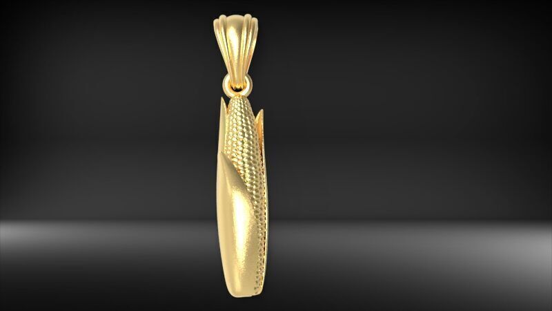 Corn pendant  3D print model_10