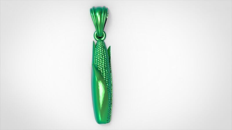 Corn pendant  3D print model_13