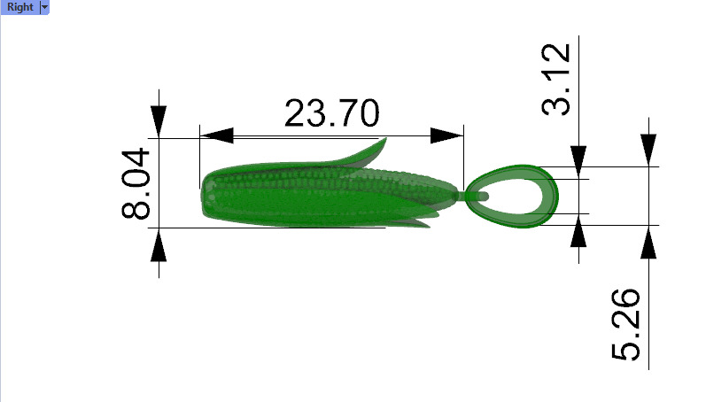 Corn pendant  3D print model_19