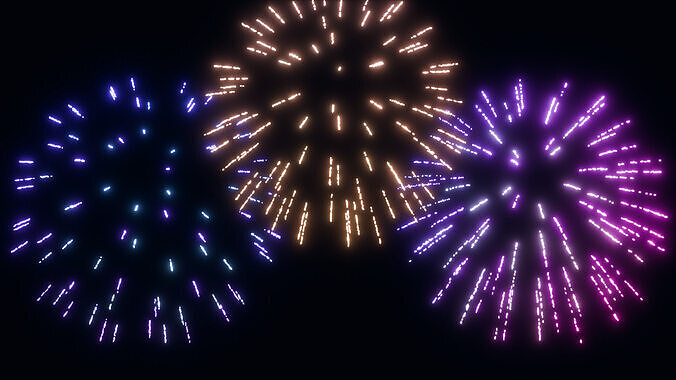 Fireworks Blender Eevee Next 3D model