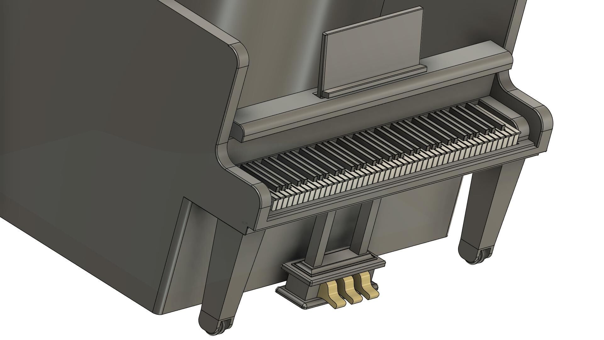 book shelf very realistc design 3D print model_2