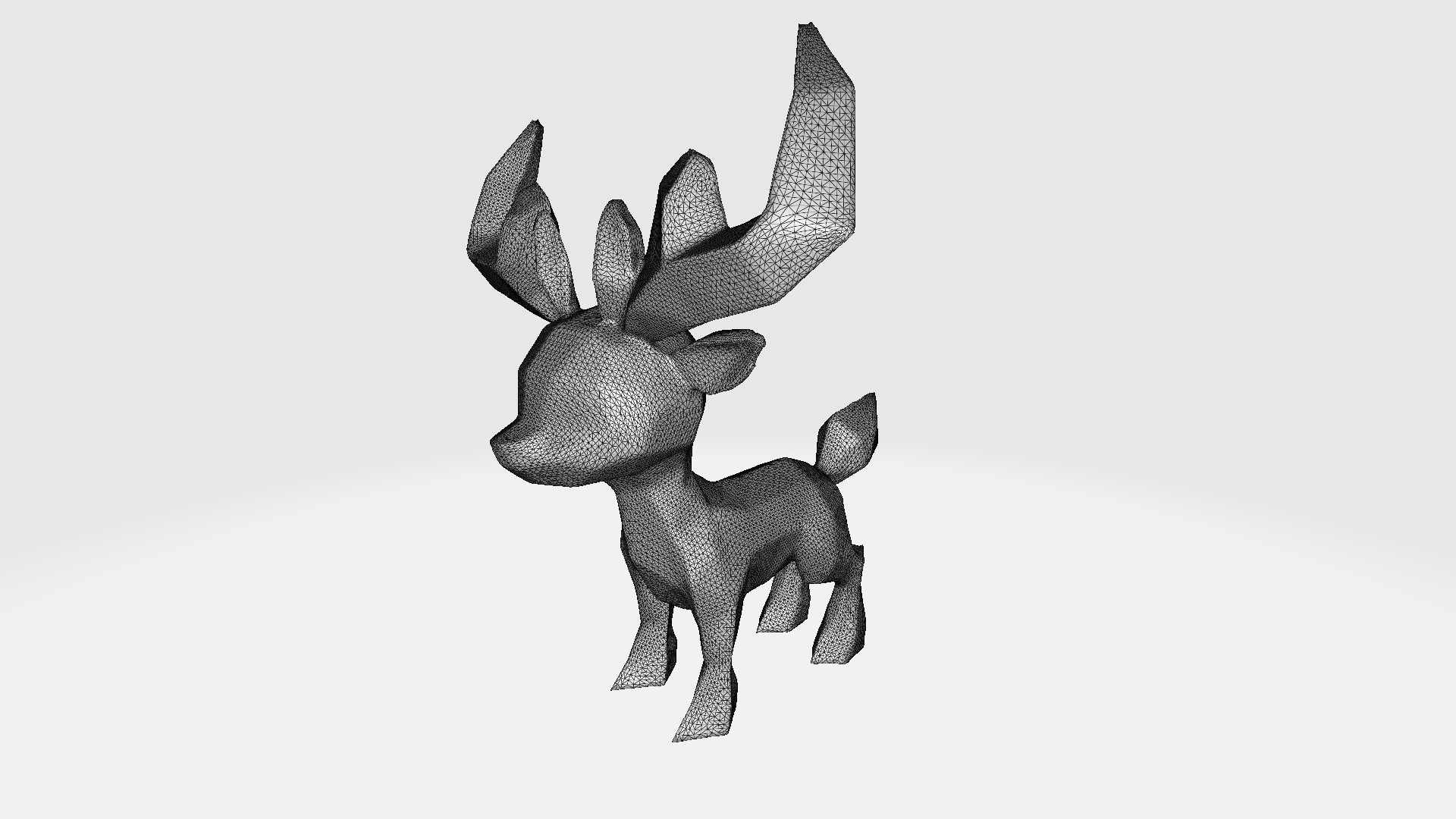  Light Effect A Majestic Glowing Deer 3d Model 3D model_8