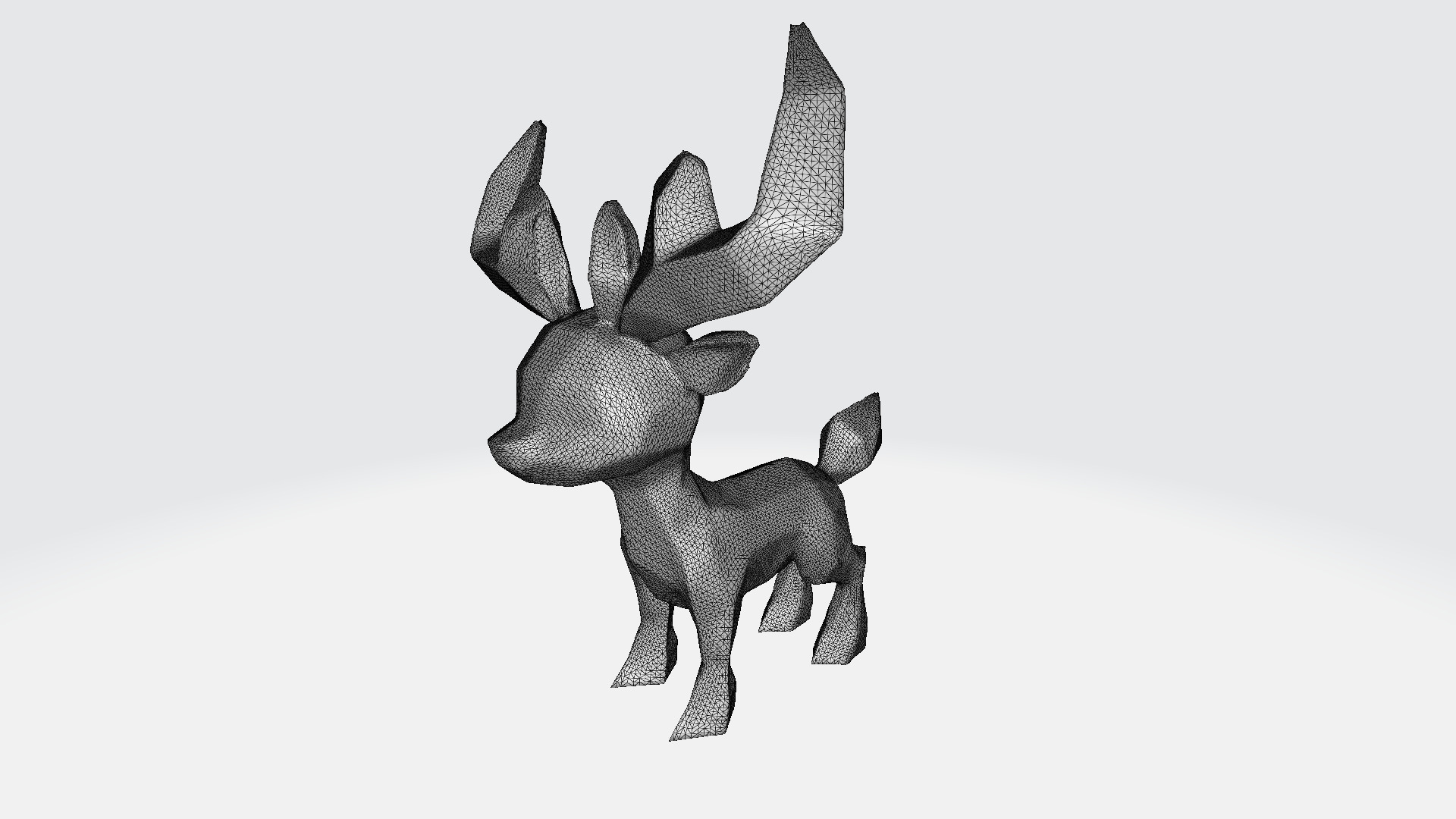  Light Effect A Majestic Glowing Deer 3d Model 3D model_9
