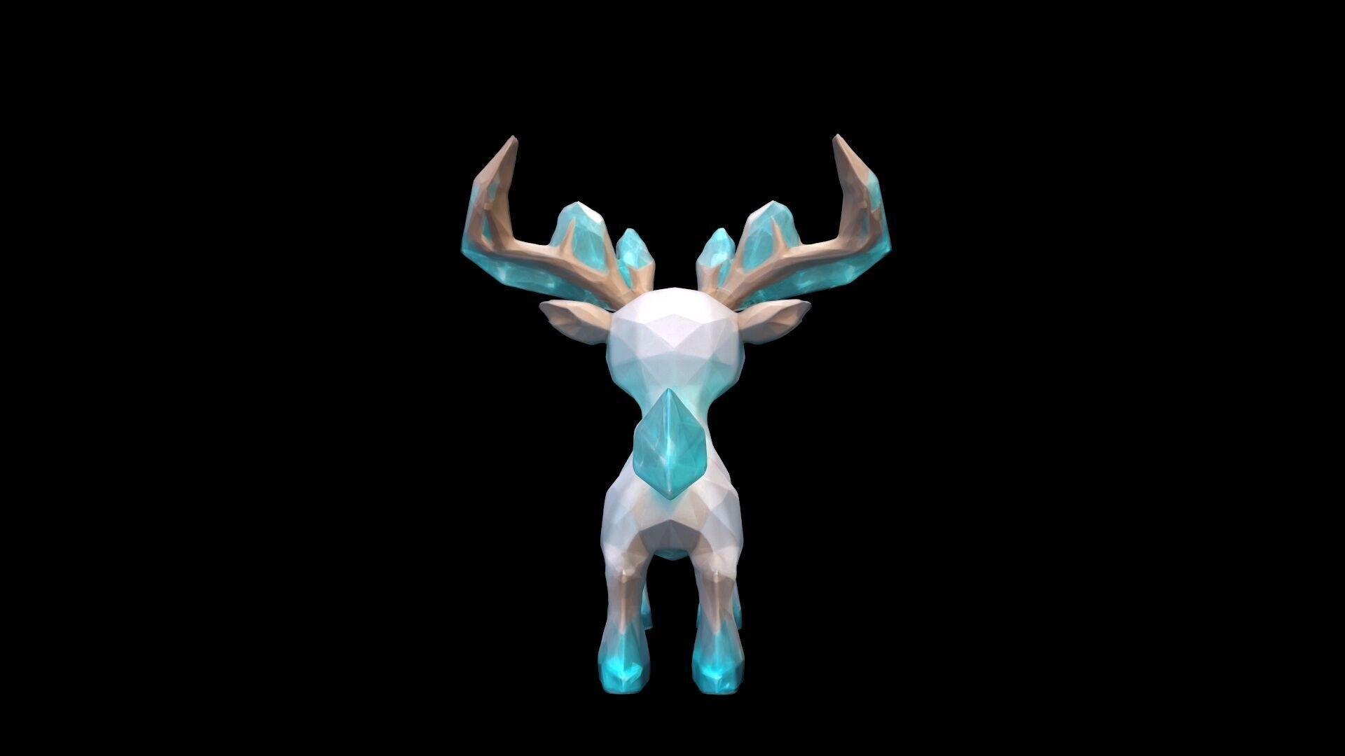  Light Effect A Majestic Glowing Deer 3d Model 3D model_6