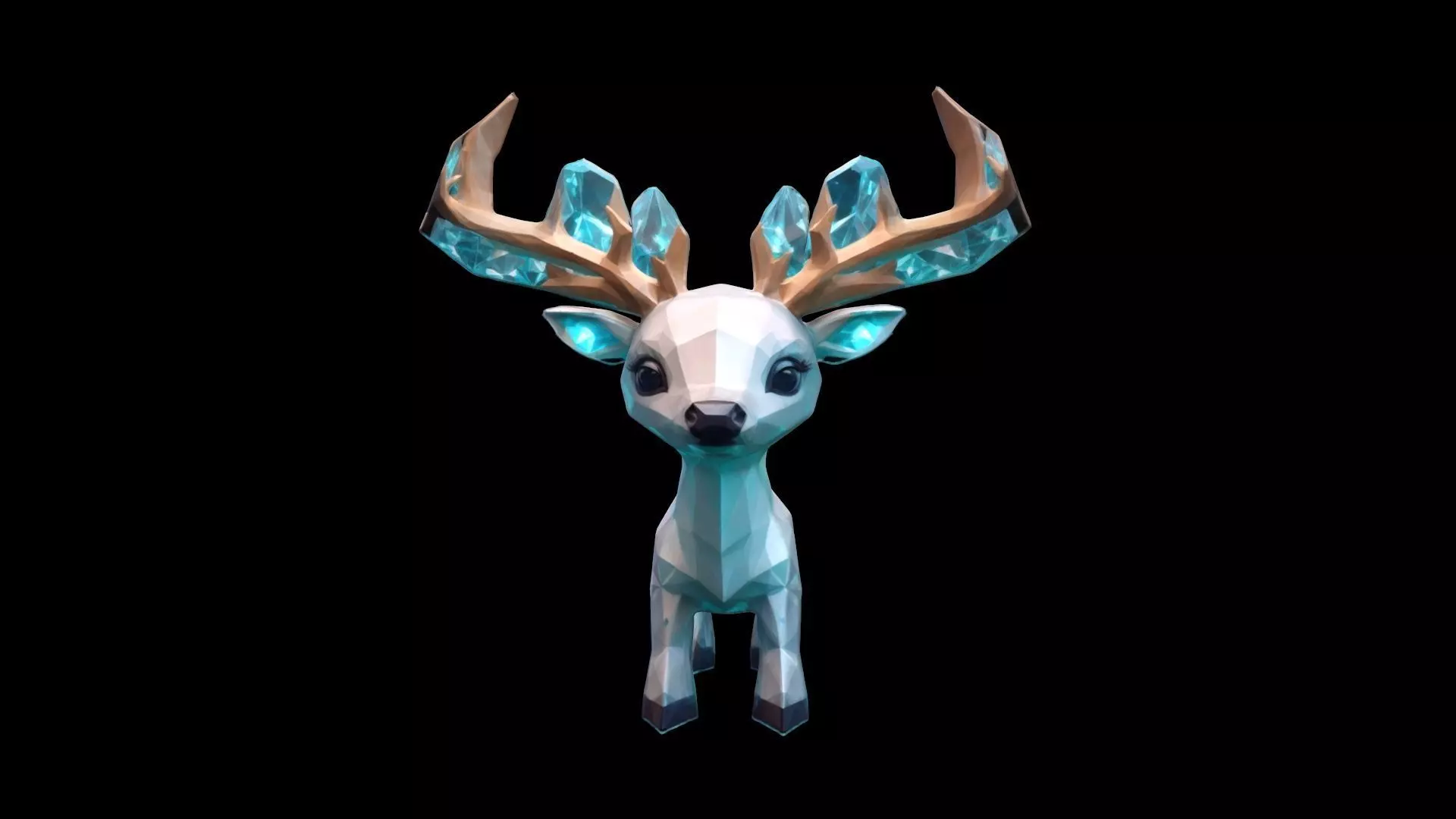  Light Effect A Majestic Glowing Deer 3d Model 3D model_0