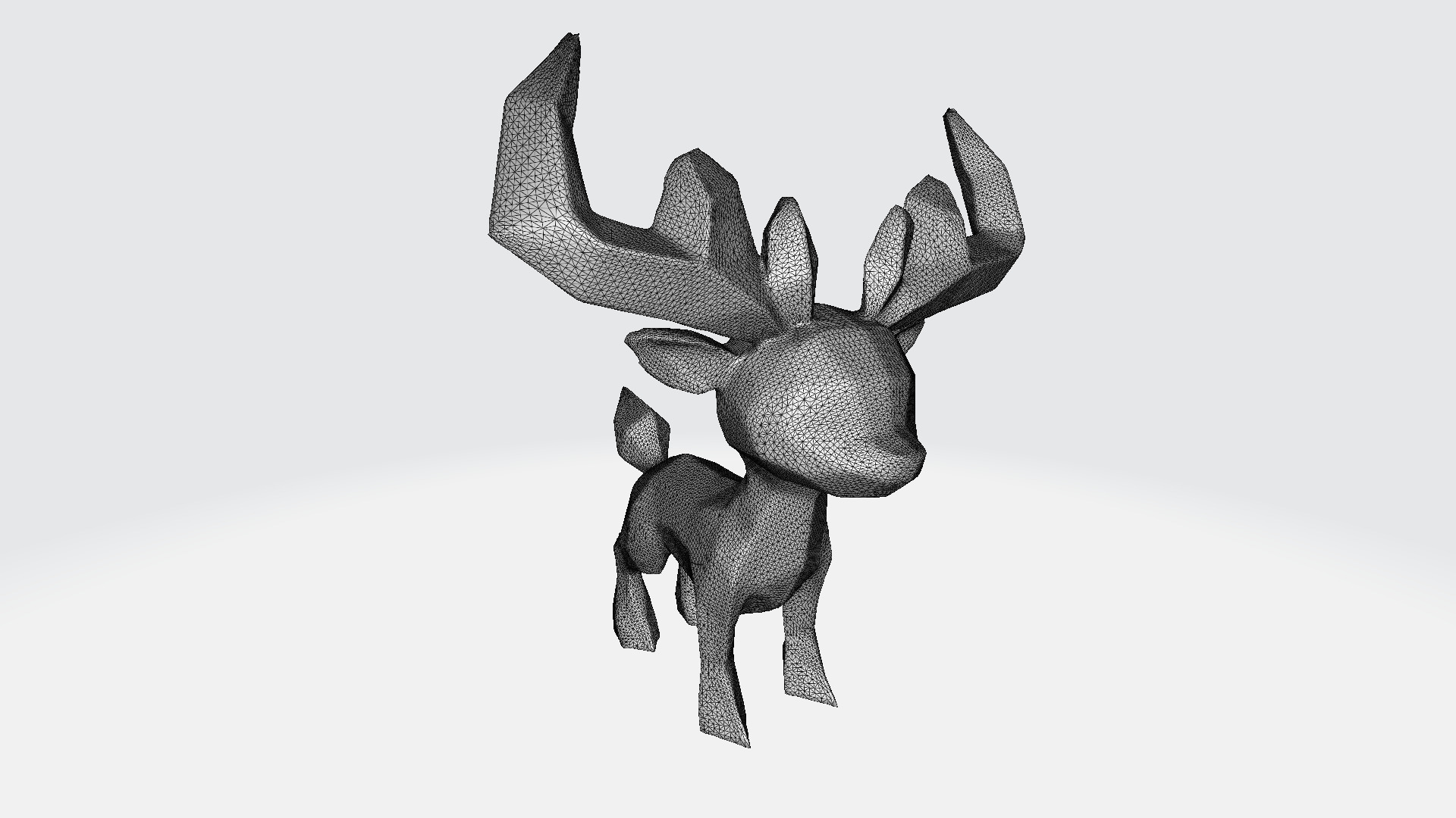  Light Effect A Majestic Glowing Deer 3d Model 3D model_10