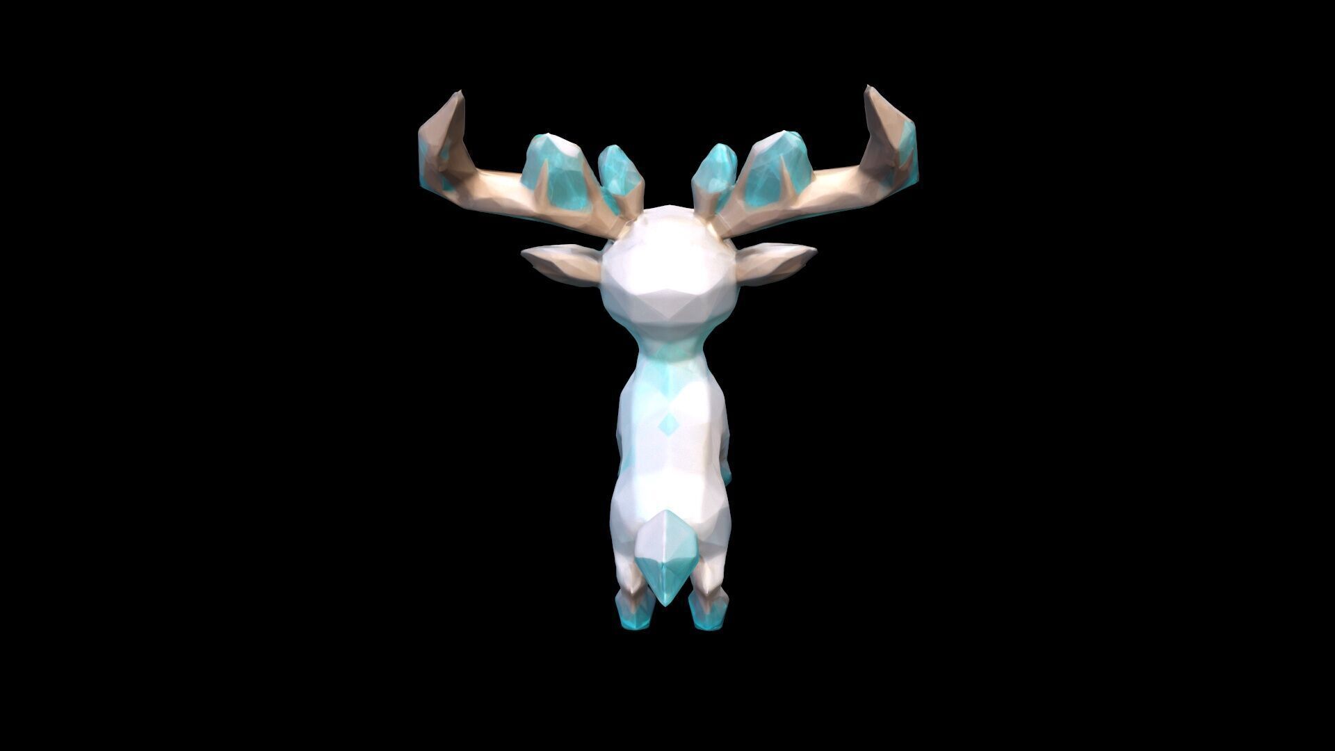  Light Effect A Majestic Glowing Deer 3d Model 3D model_7