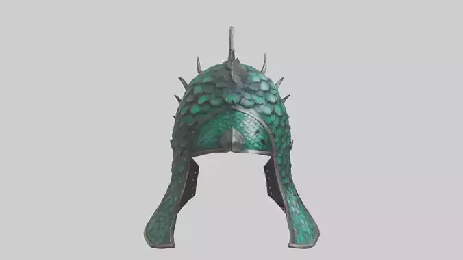 Dragon Scale Helmet model 3D model