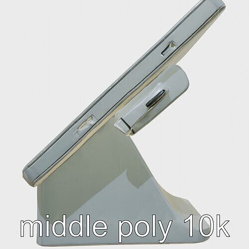Compact Matte Black Storefront POS Terminal Low-poly 3D model