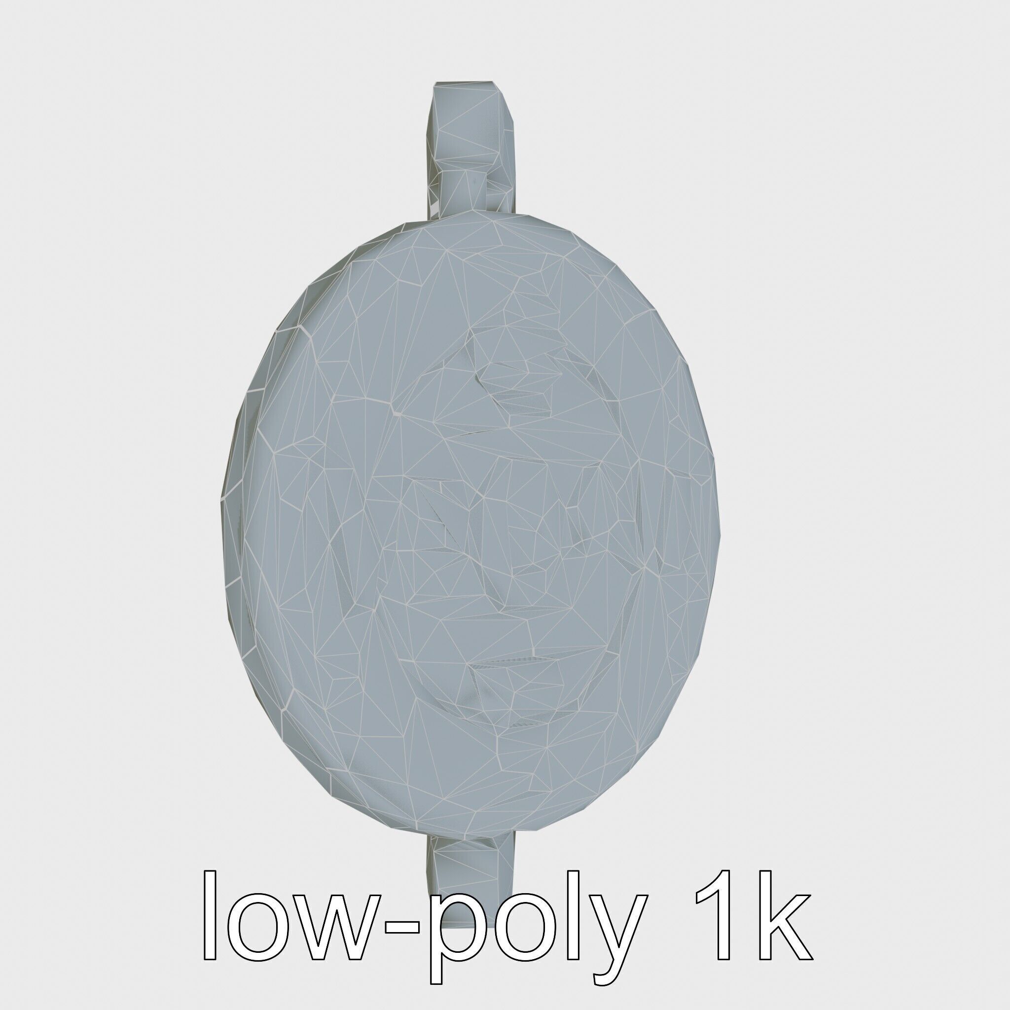 Traditional Tea Display Stand with Auspicious Symbols Low-poly 3D model_29