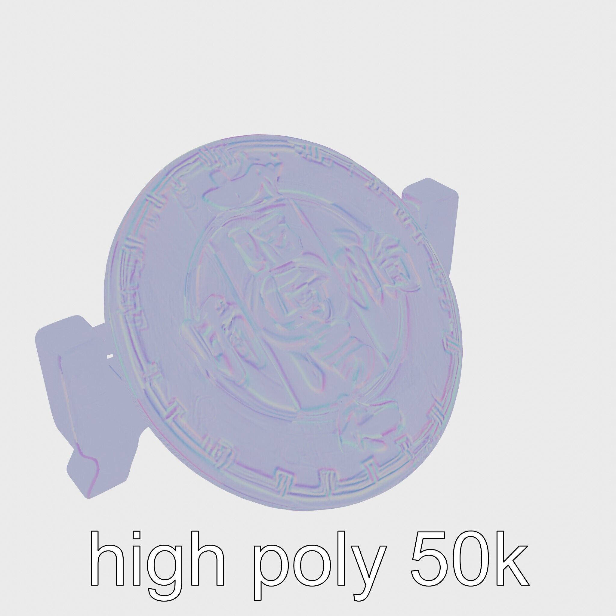 Traditional Tea Display Stand with Auspicious Symbols Low-poly 3D model_21