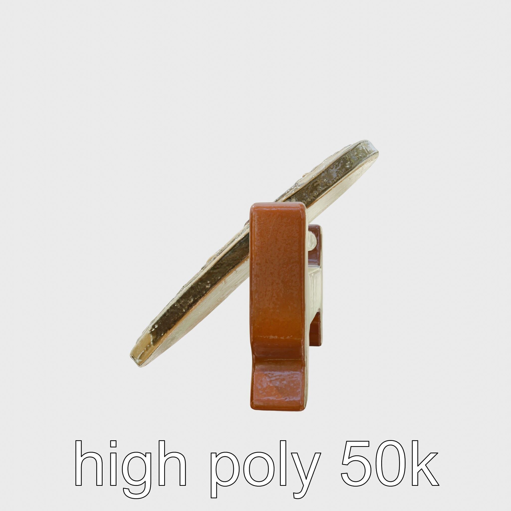 Traditional Tea Display Stand with Auspicious Symbols Low-poly 3D model_31