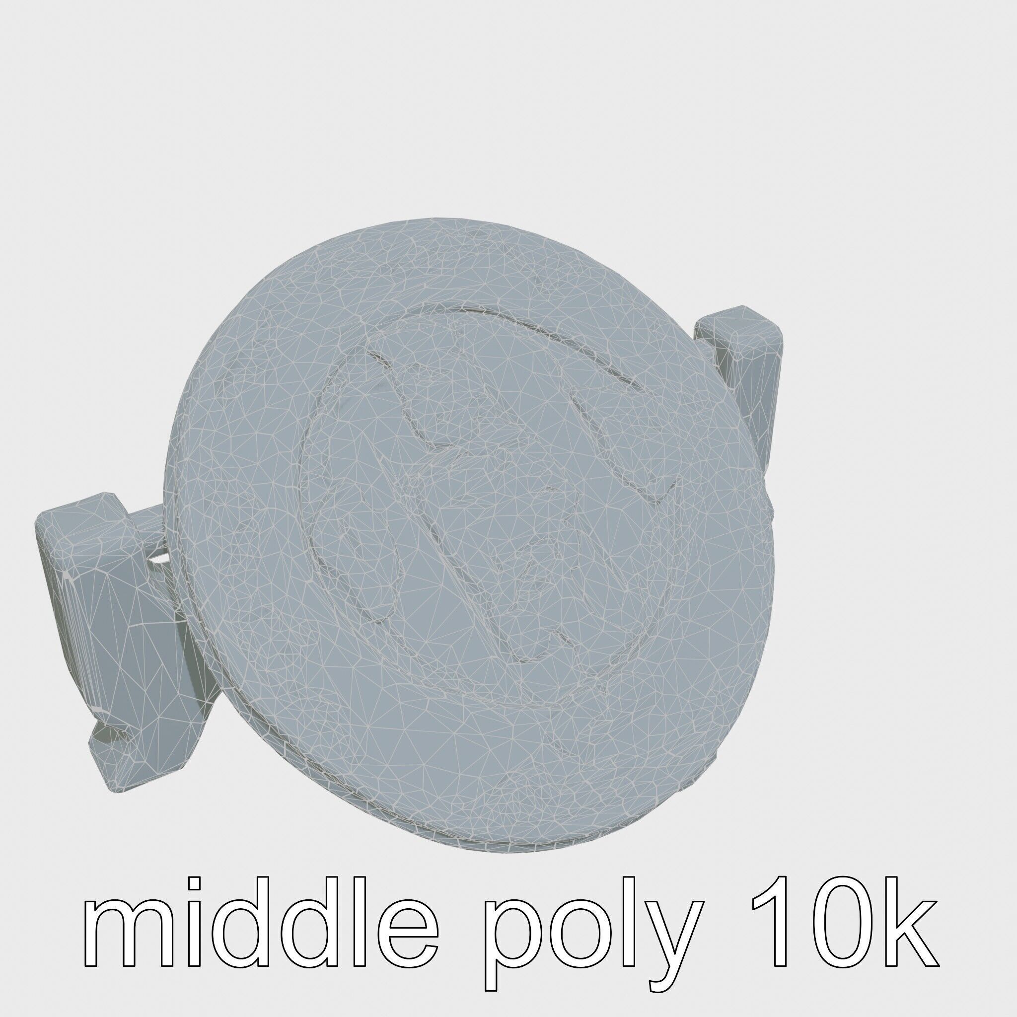 Traditional Tea Display Stand with Auspicious Symbols Low-poly 3D model_15