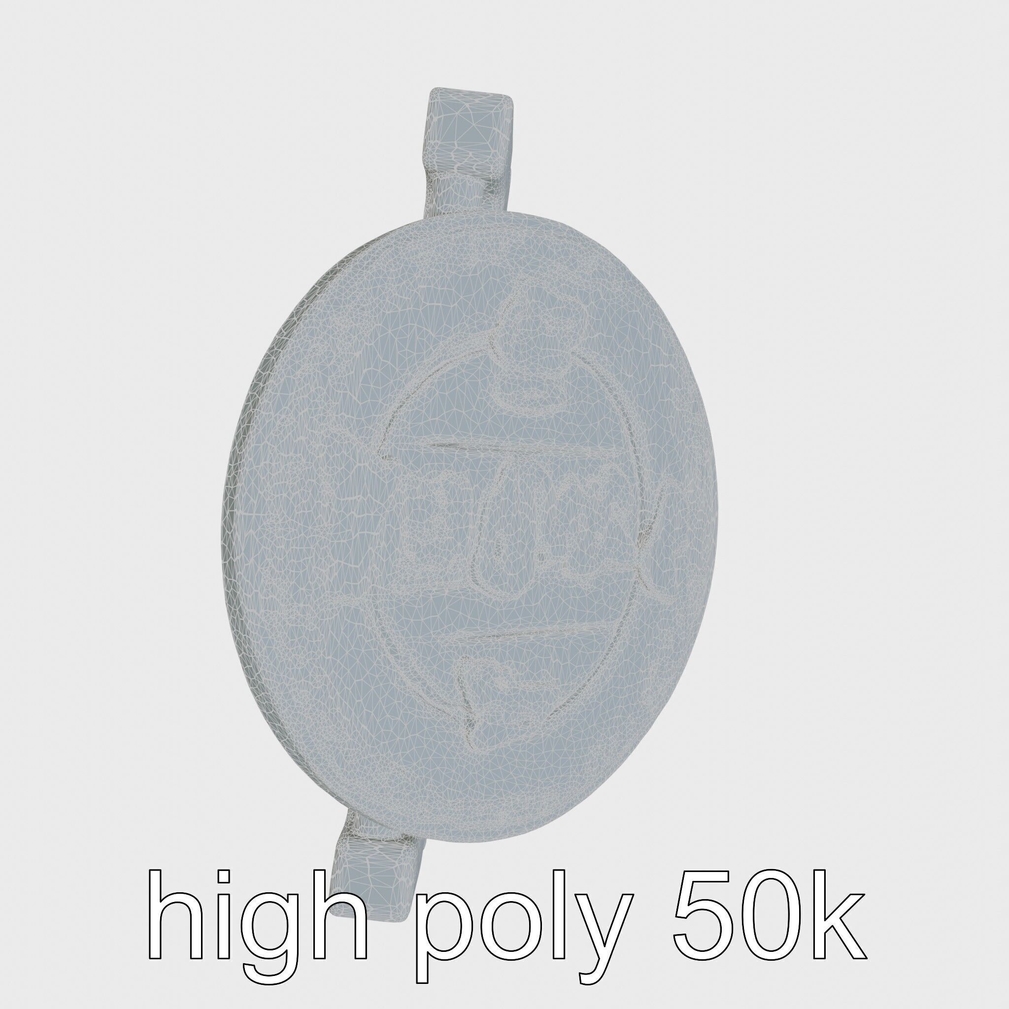 Traditional Tea Display Stand with Auspicious Symbols Low-poly 3D model_20