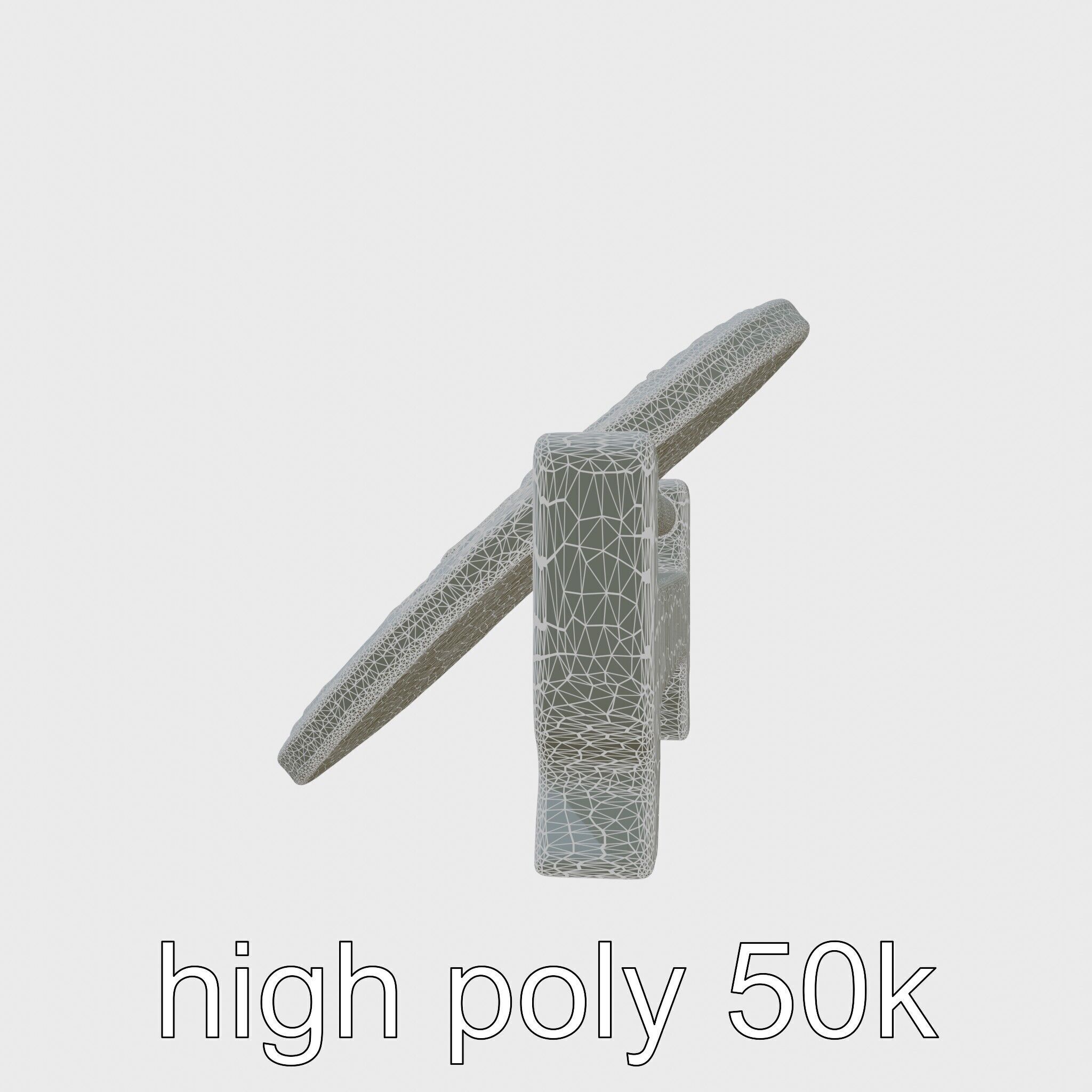 Traditional Tea Display Stand with Auspicious Symbols Low-poly 3D model_23