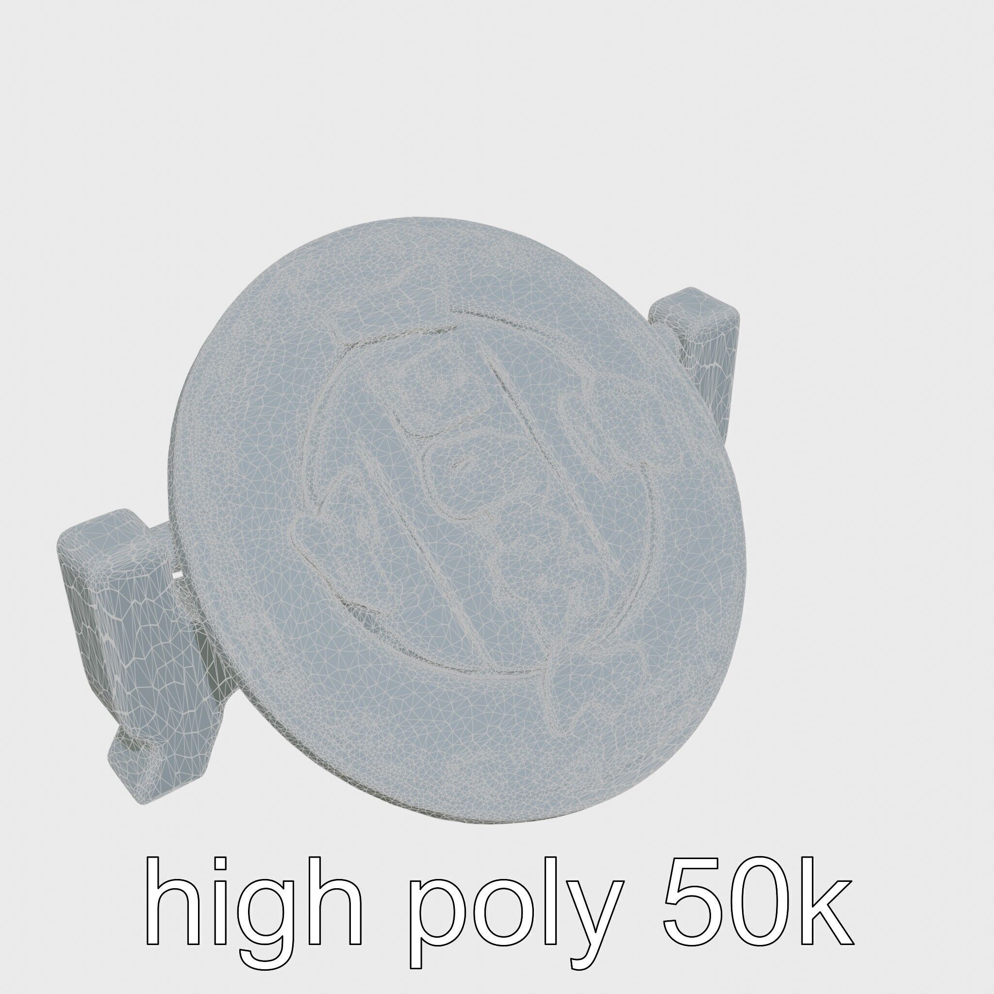 Traditional Tea Display Stand with Auspicious Symbols Low-poly 3D model_8