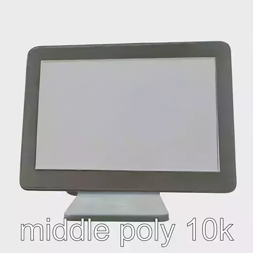 Modern POS Terminal with HD Touchscreen and Chip Reader