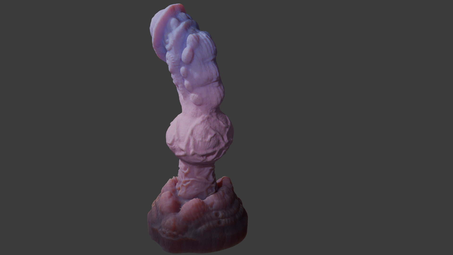 Xhor Alien Penis Rigged Low Poly and Highpoly Low-poly 3D model_8