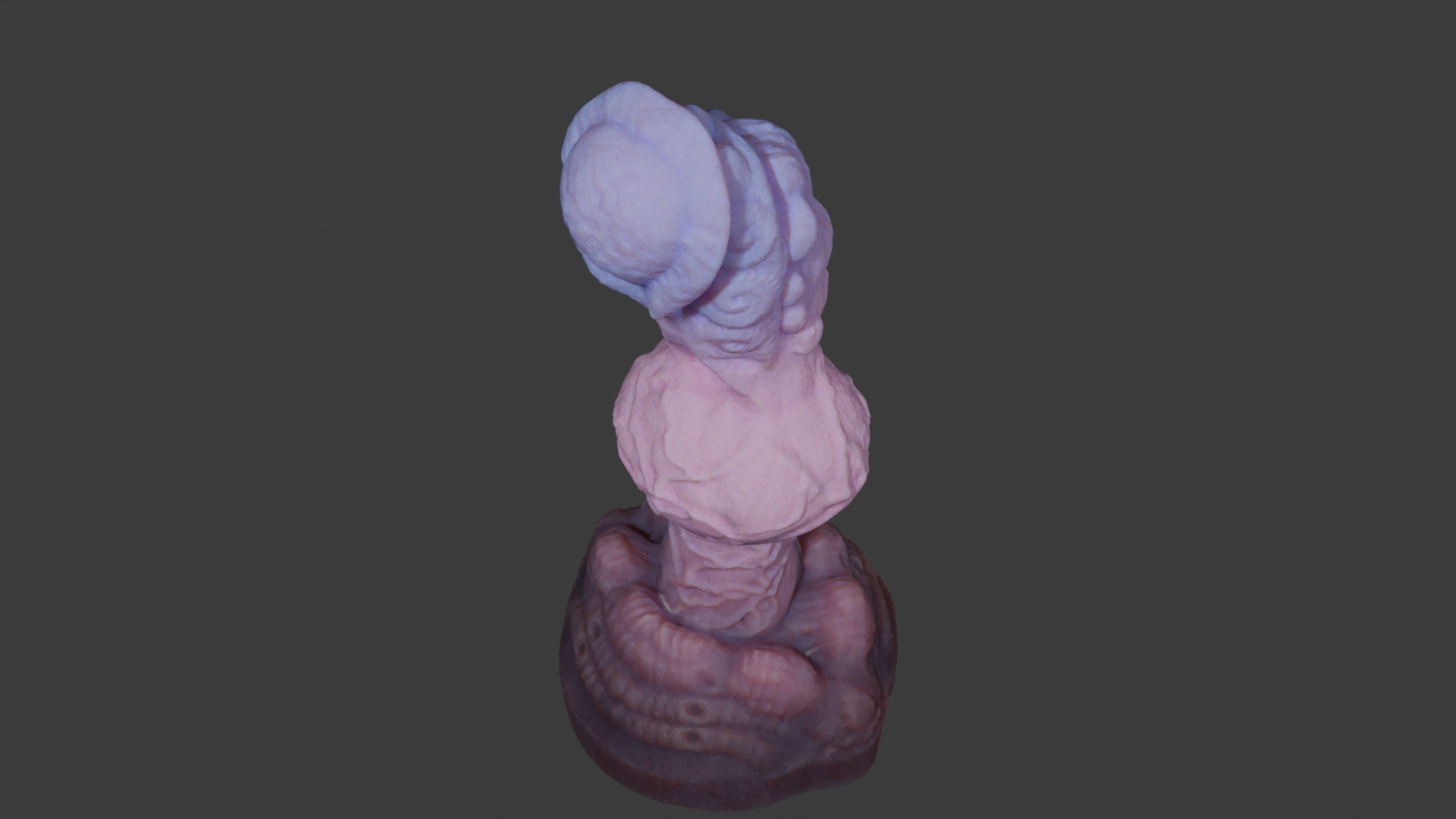 Xhor Alien Penis Rigged Low Poly and Highpoly Low-poly 3D model_7