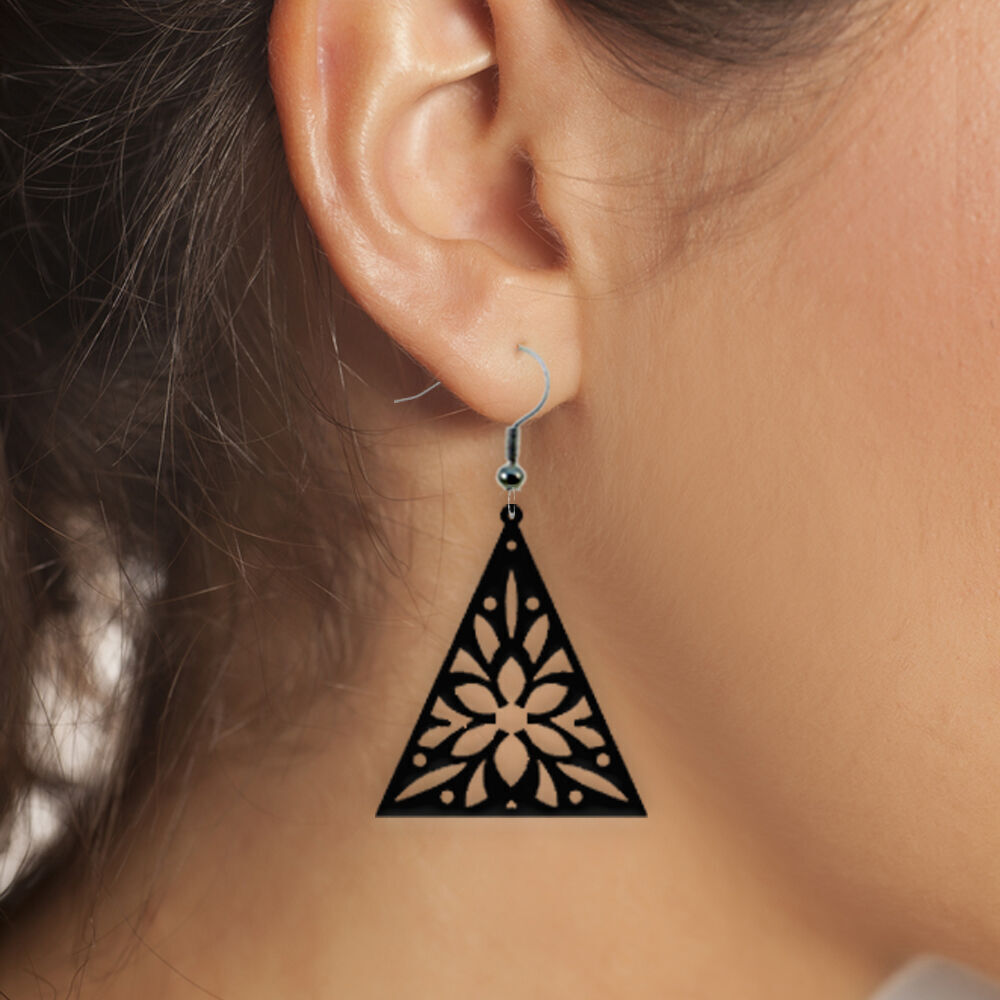 Earrings Modern Minimalist 3D print model_1