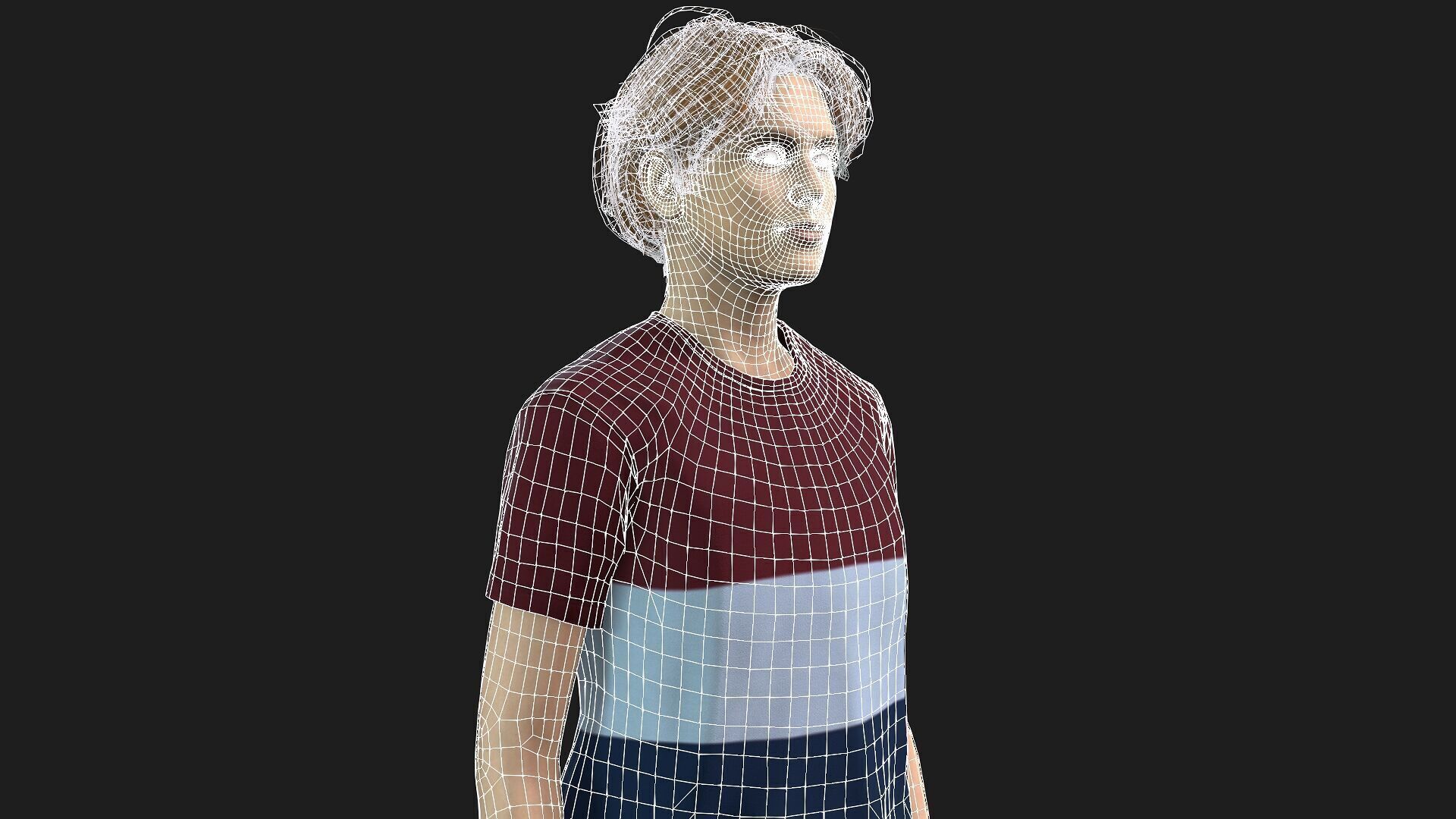 Realistic 3D Young Boy Characterc 3D model_18