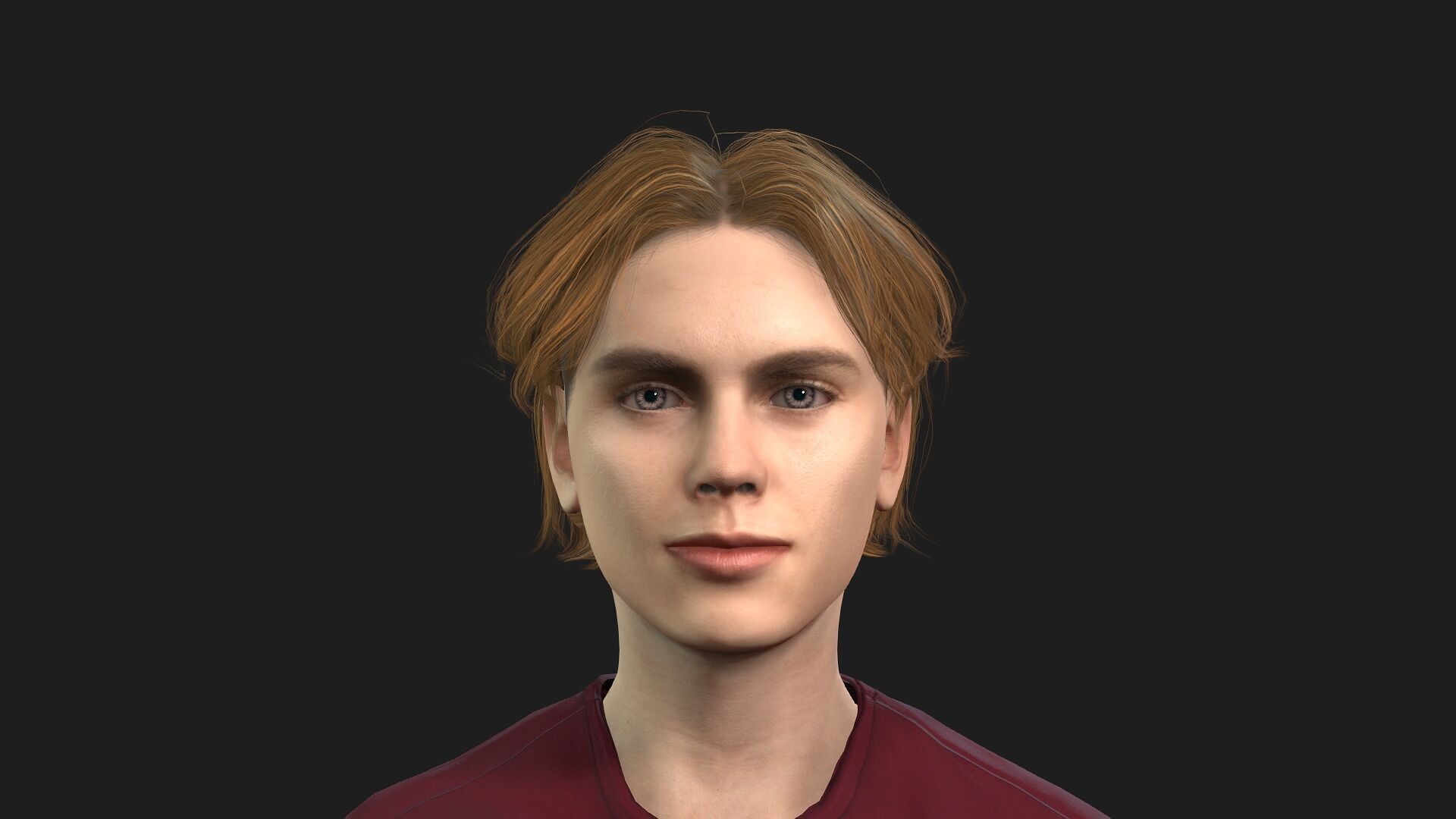 Realistic 3D Young Boy Characterc 3D model_2