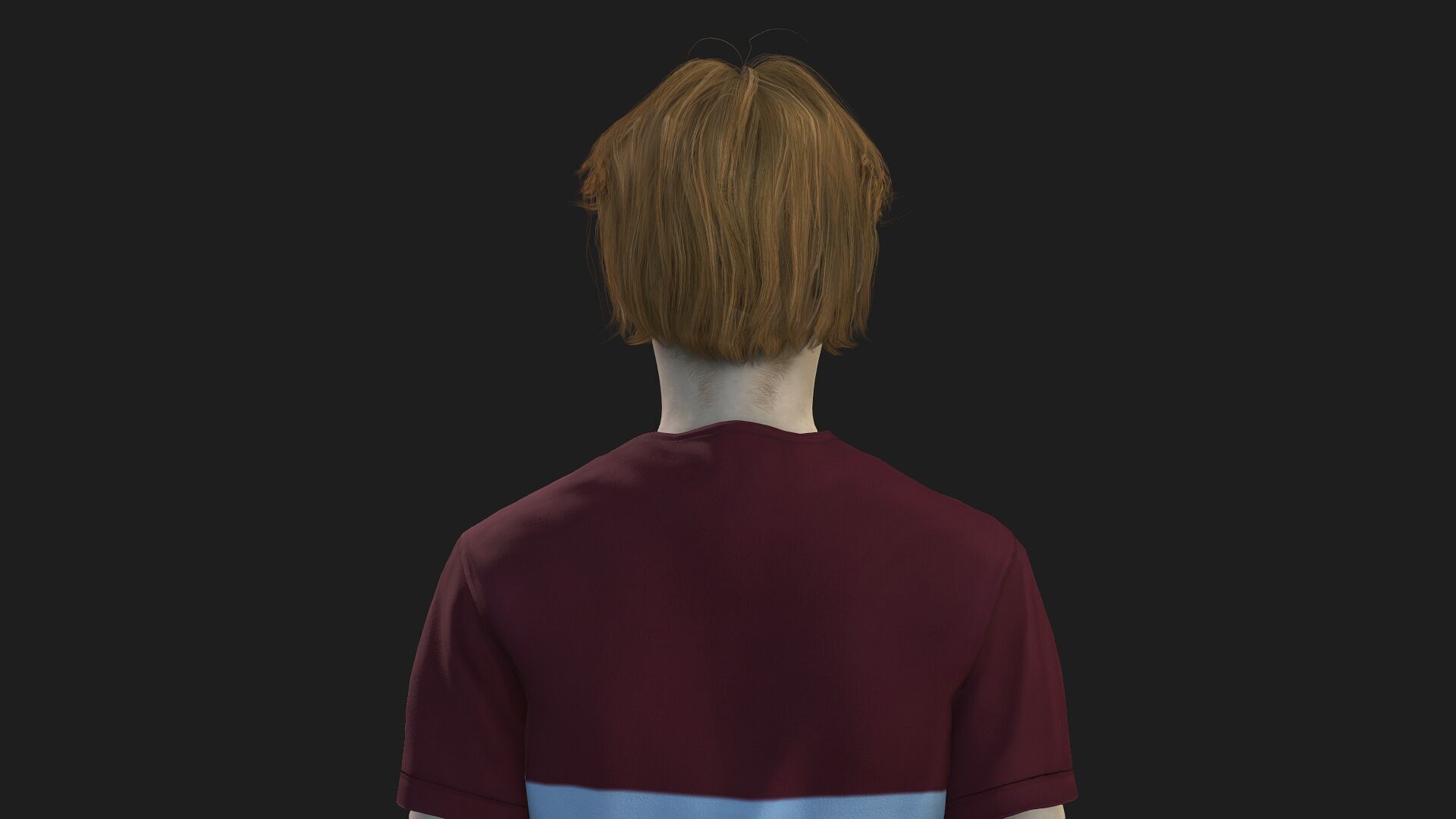Realistic 3D Young Boy Characterc 3D model_6