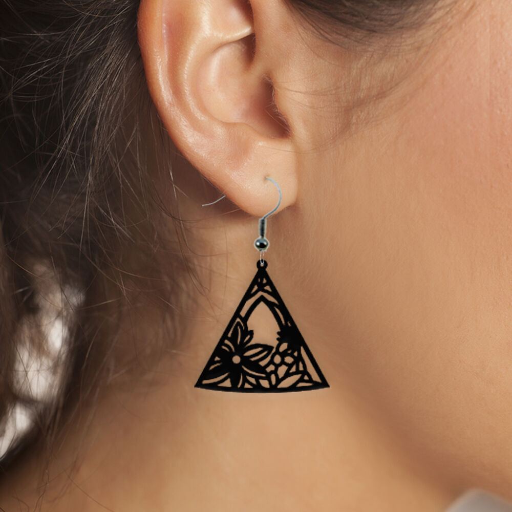 Earrings Modern Minimalist 3D print model_1