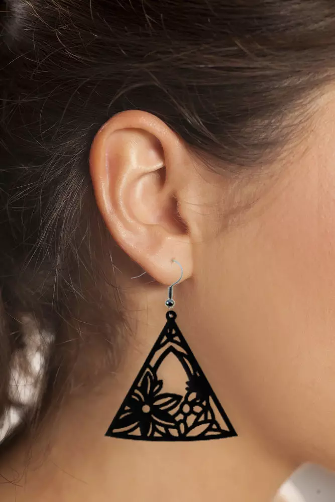 Earrings Modern Minimalist 3D print model_0