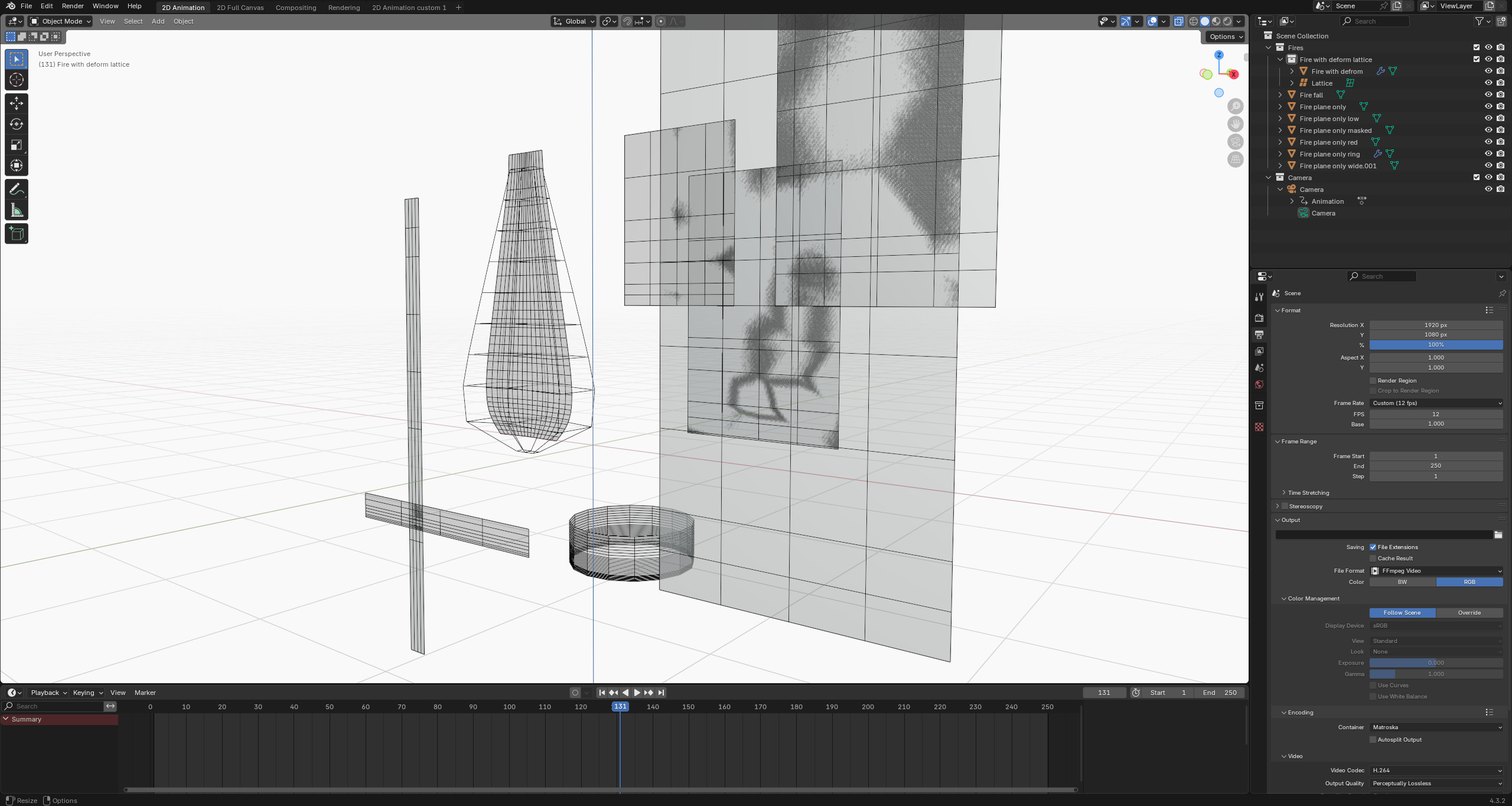 Stylized fire Blender Eevee Next for 2d animation 3D model_15