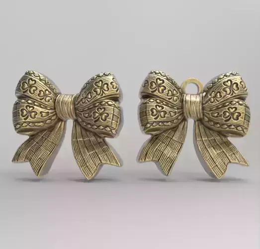 st patrick day ribbon bow decor 