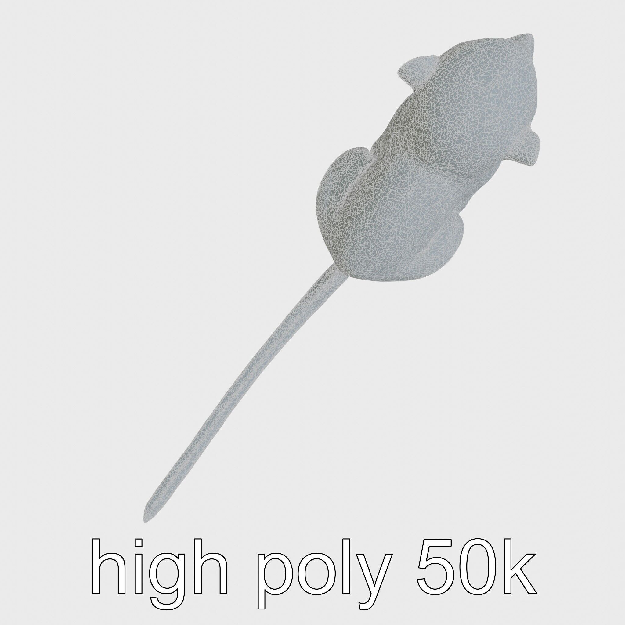 Miniature Marmoset with Soft Fur and Tufted Ears 3D Model Low-poly 3D model_28