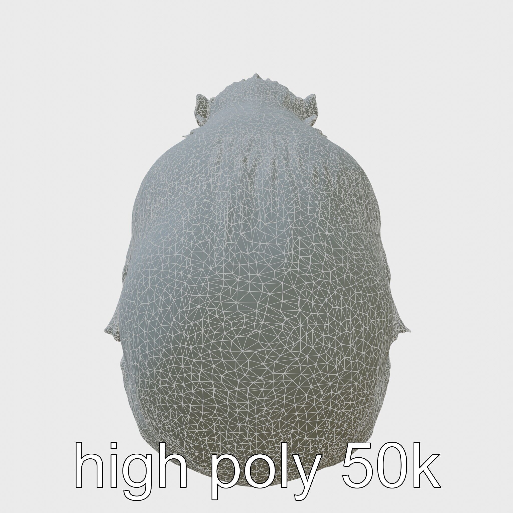 Hamadryas Baboon 3D Model with Detailed Manes and Pink Face Low-poly 3D model_8