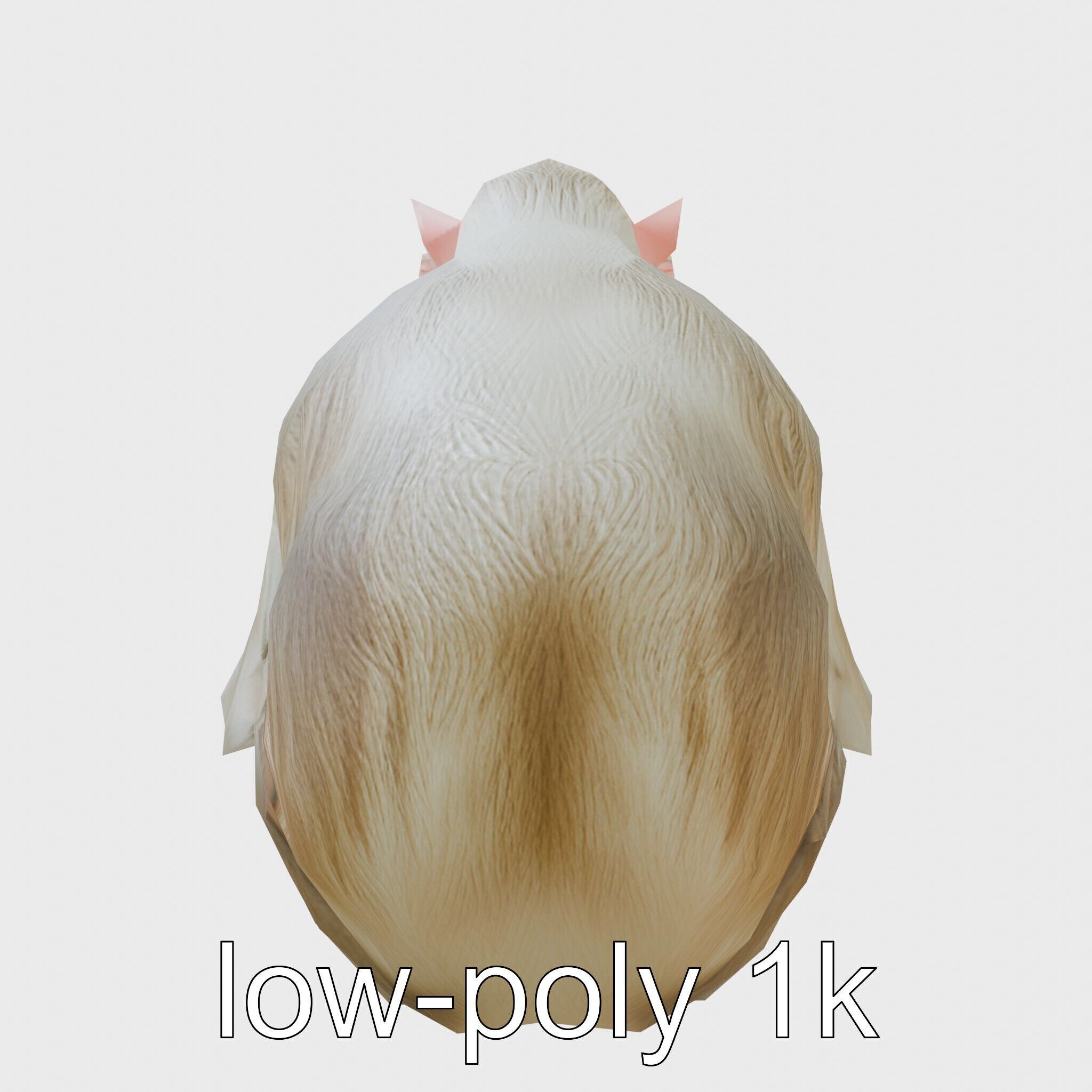 Hamadryas Baboon 3D Model with Detailed Manes and Pink Face Low-poly 3D model_21