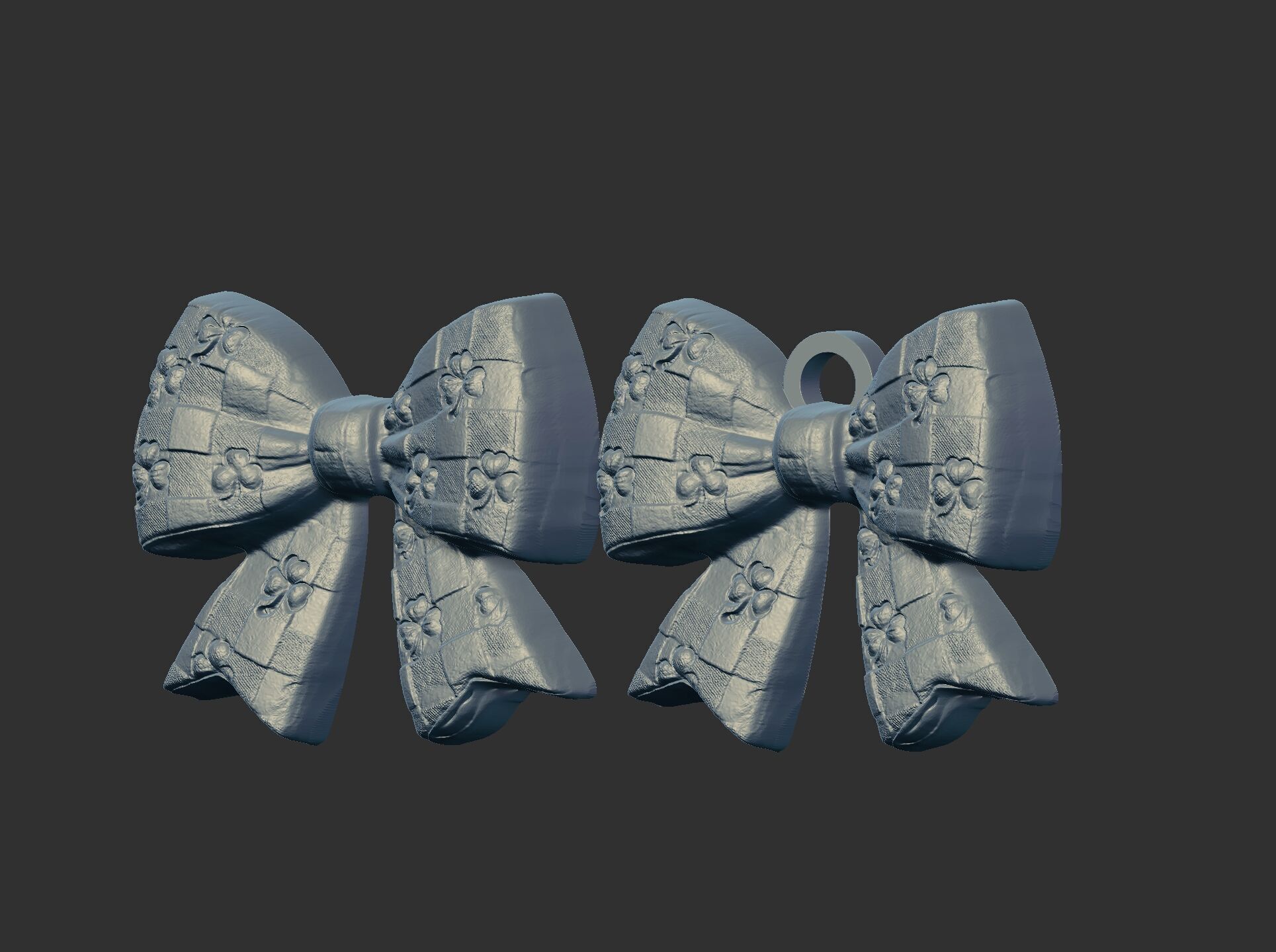 st patrick day ribbon bow decor 2  3D print model_22