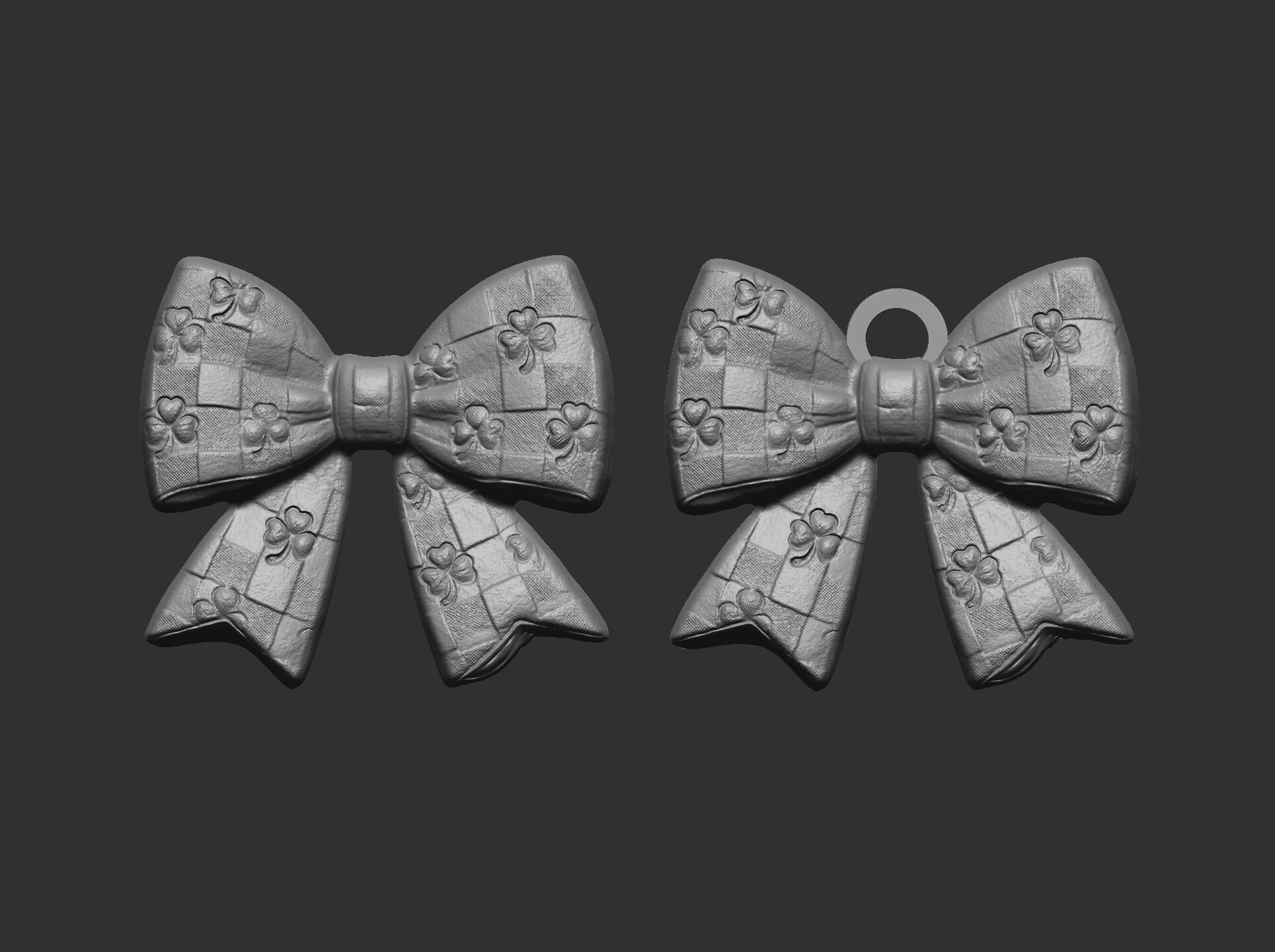 st patrick day ribbon bow decor 2  3D print model_19