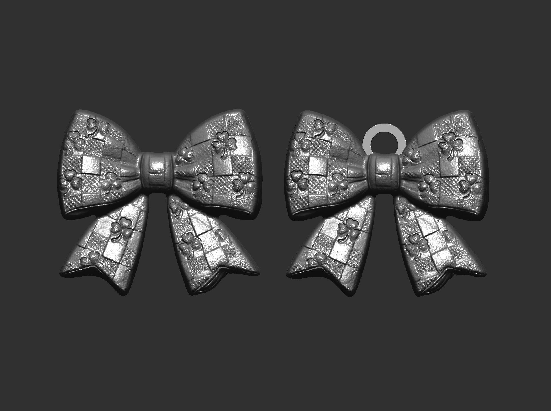 st patrick day ribbon bow decor 2  3D print model_16