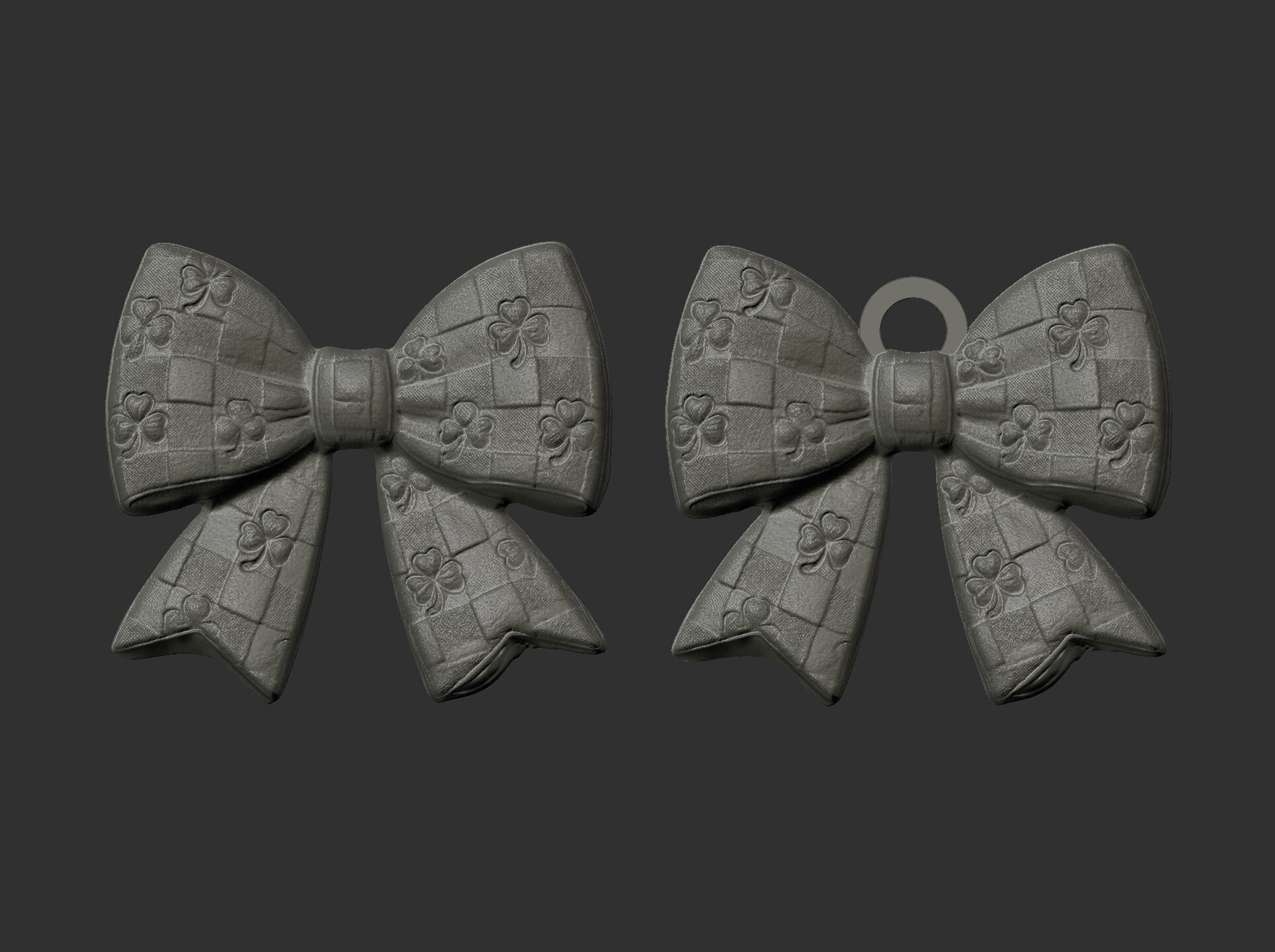 st patrick day ribbon bow decor 2  3D print model_12