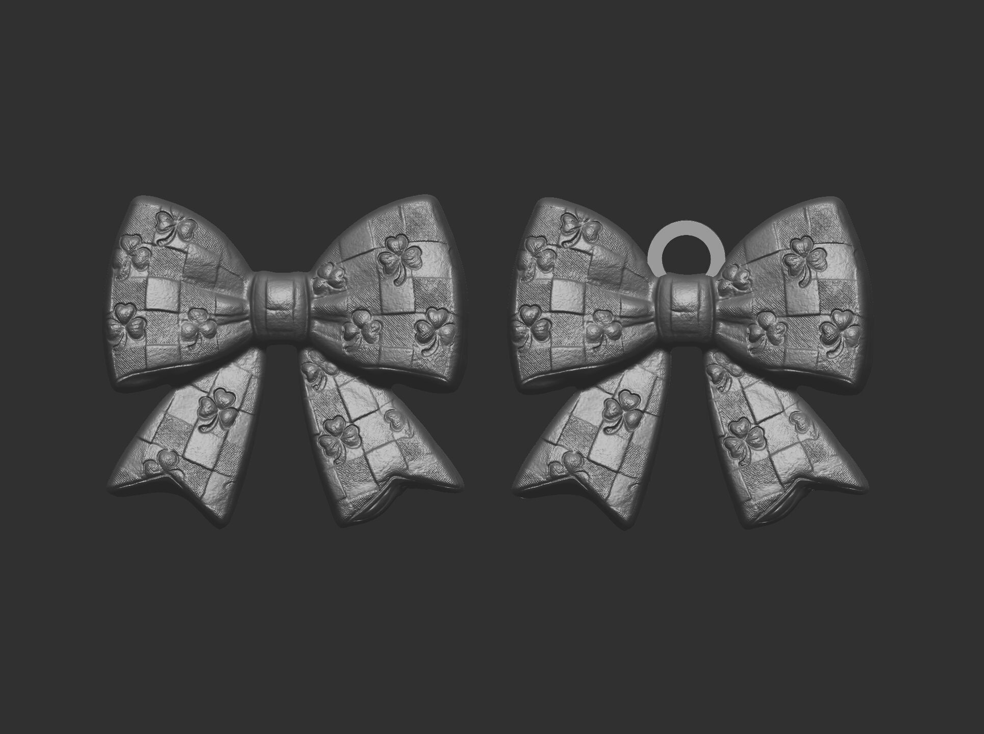 st patrick day ribbon bow decor 2  3D print model_17