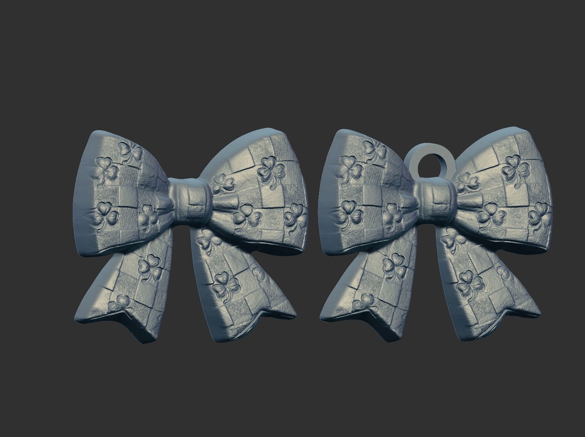 st patrick day ribbon bow decor 2  3D print model_8