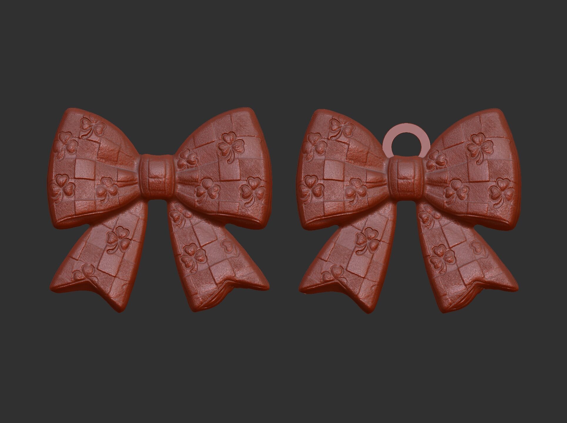 st patrick day ribbon bow decor 2  3D print model_15