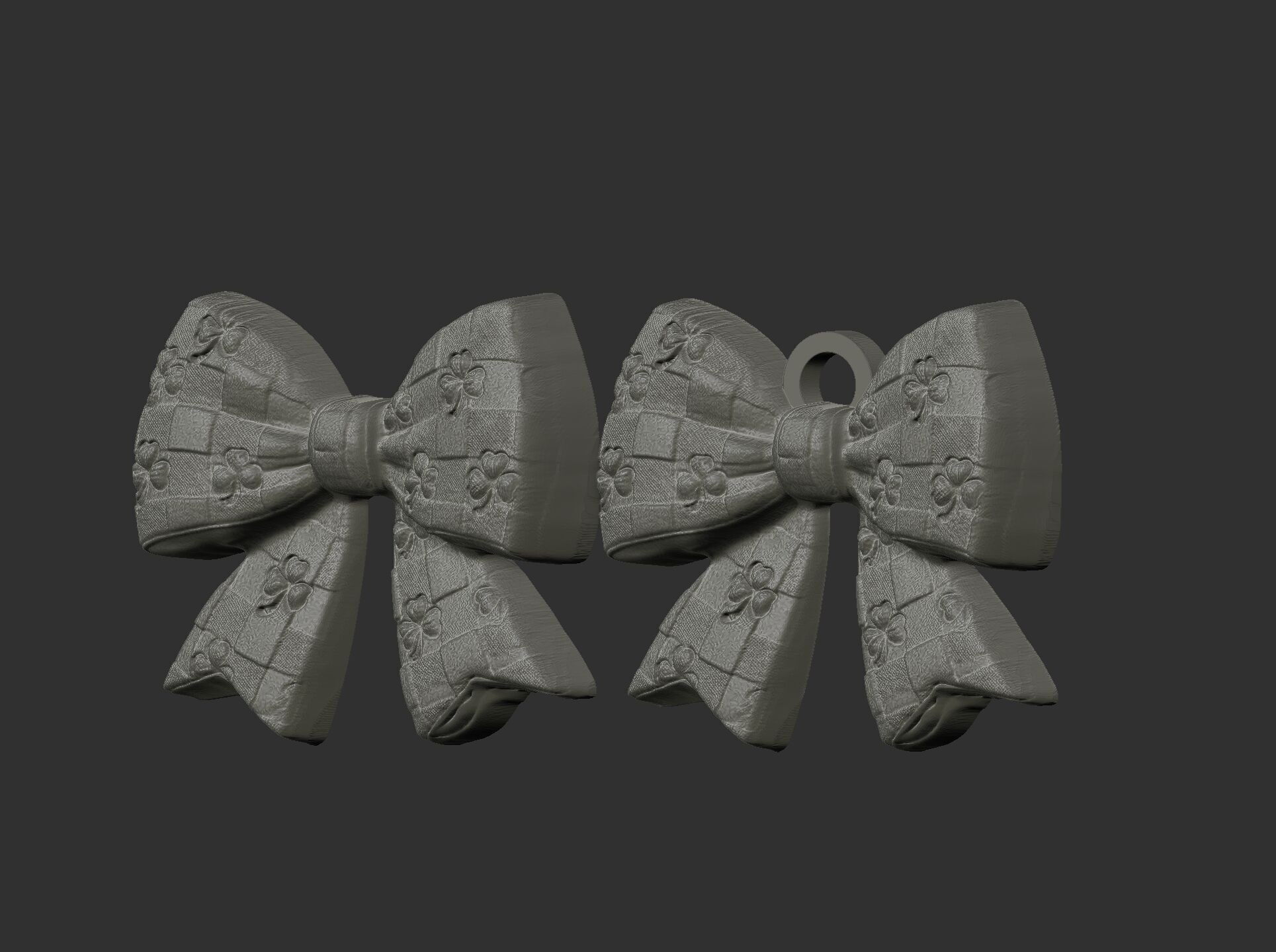 st patrick day ribbon bow decor 2  3D print model_21