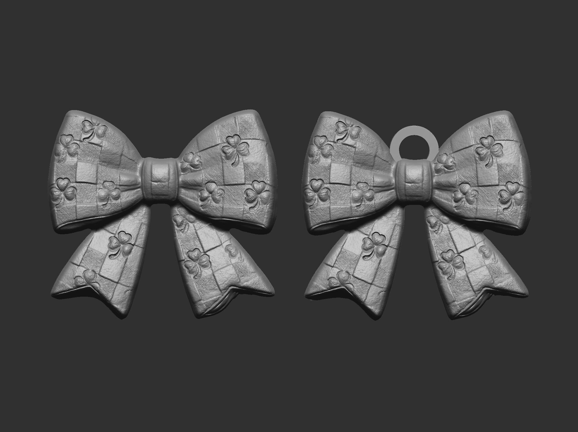 st patrick day ribbon bow decor 2  3D print model_6