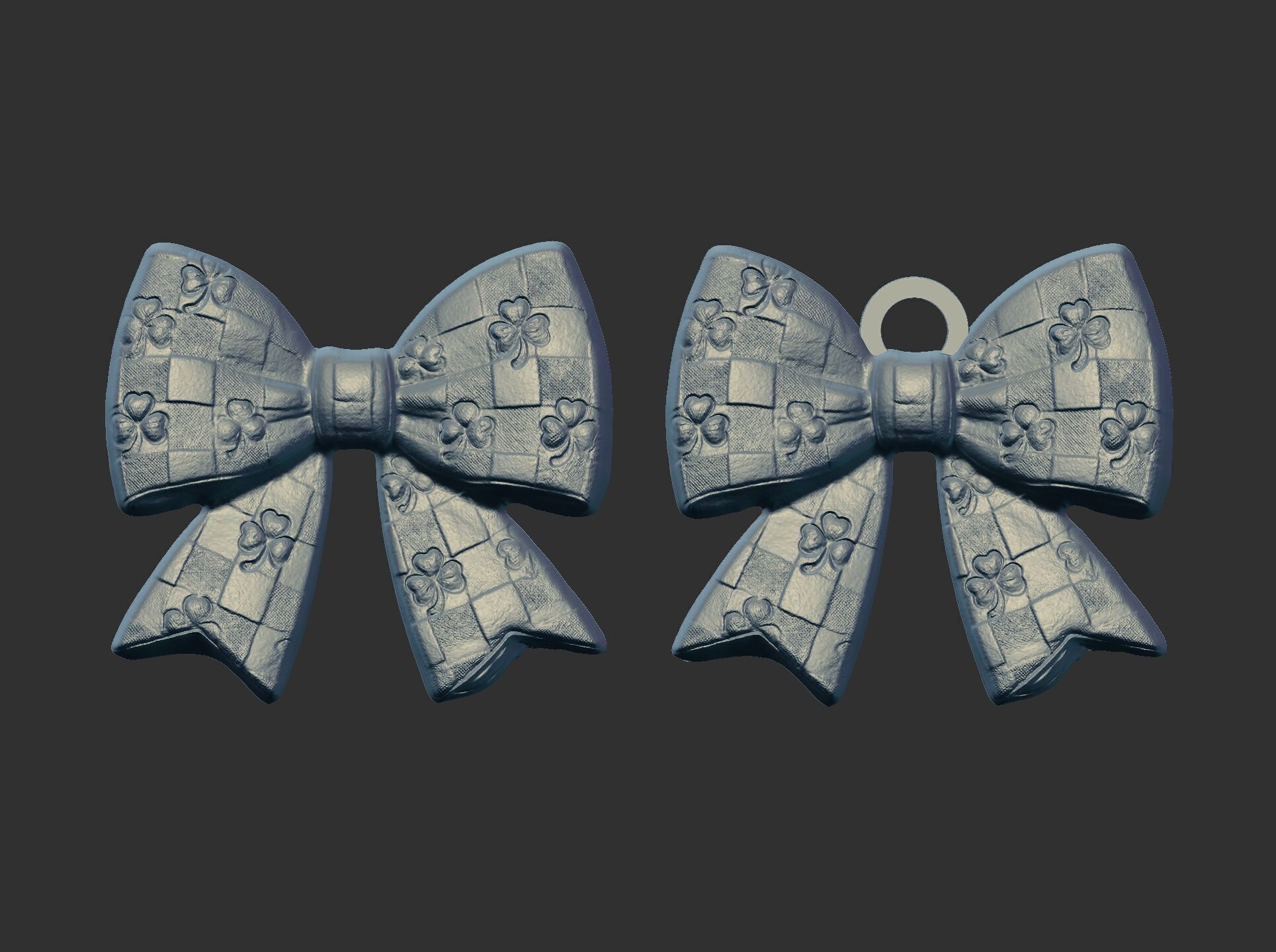 st patrick day ribbon bow decor 2  3D print model_13