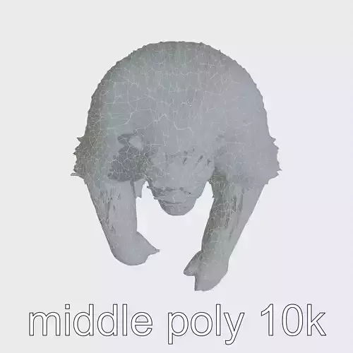 Reddish-Brown Orangutan 3D Model Low-poly 3D model