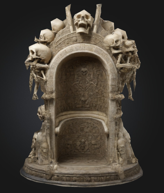 Bone throne 1 3D model_2