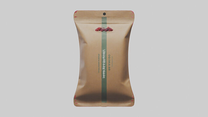 Dried Cranberries Pack model 3D model
