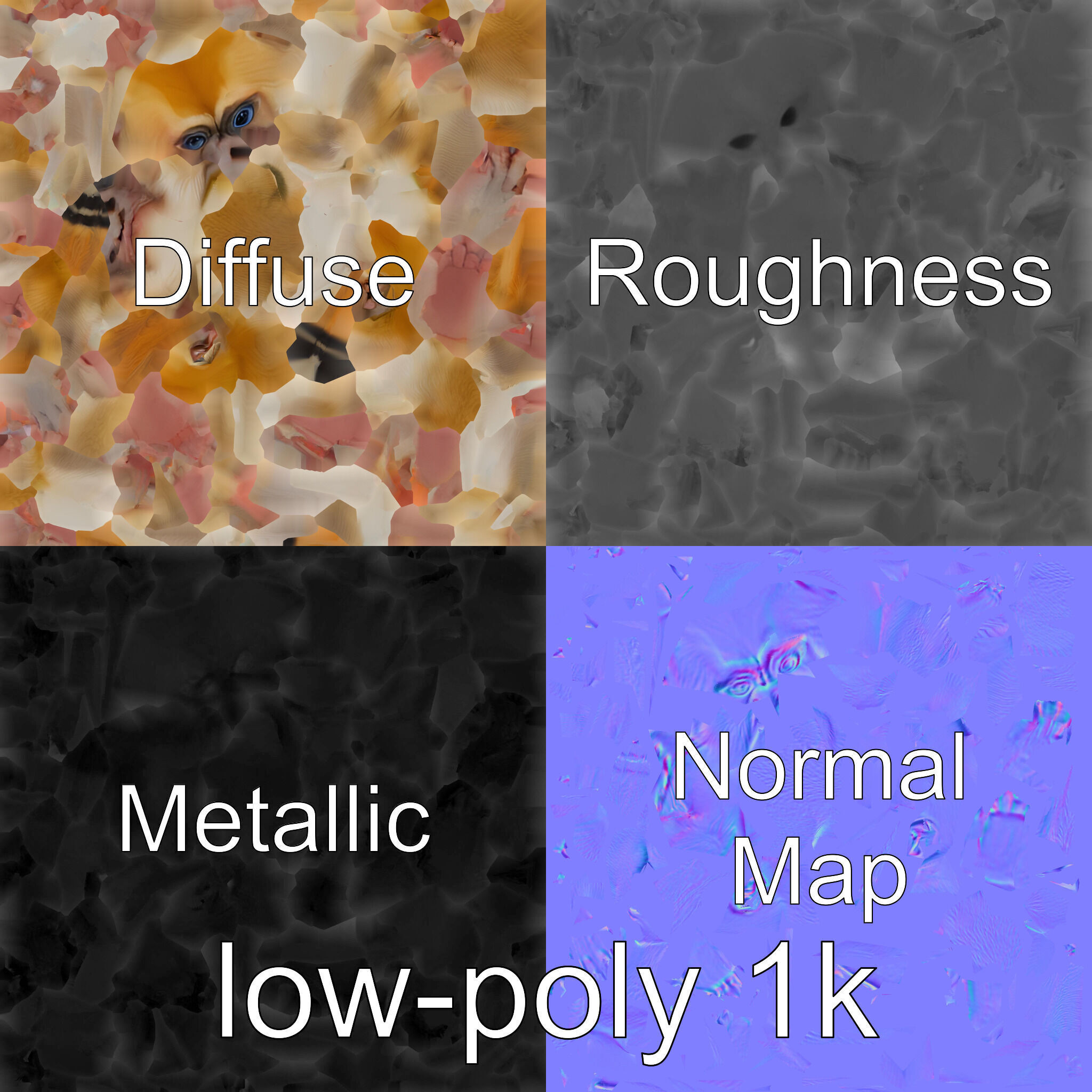 Patas Monkey Detailed 3D Model with Textured Fur Low-poly 3D model_4