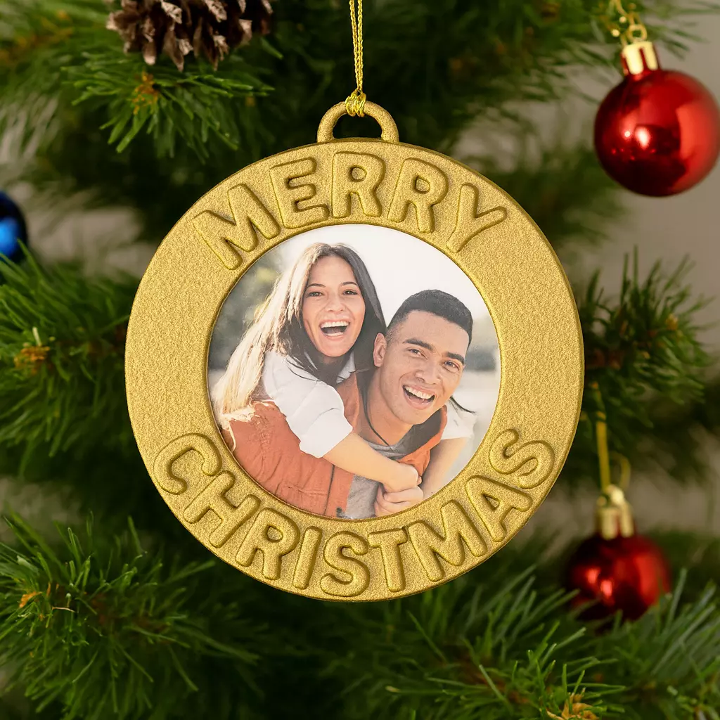 Personalized Christmas Ornaments with Photo 3D print model_3